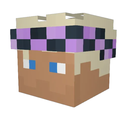 bruvdy Minecraft avatar head, 3D render