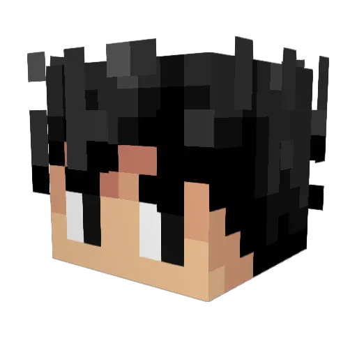 brvck Minecraft avatar head, 3D render