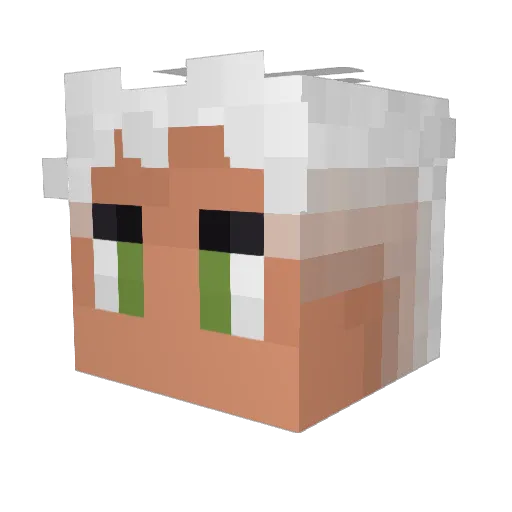 brwnin Minecraft avatar head, 3D render