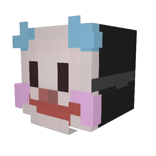 brxidi Minecraft avatar head, 3D render
