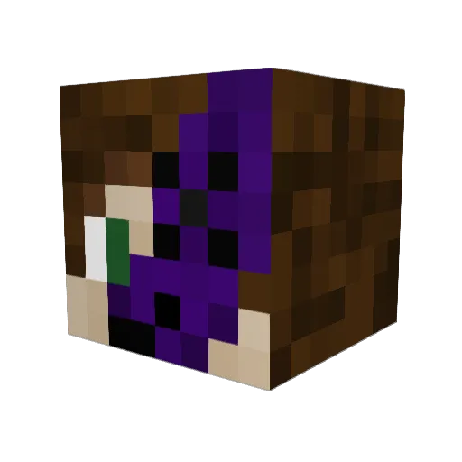 brxniscool Minecraft avatar head, 3D render