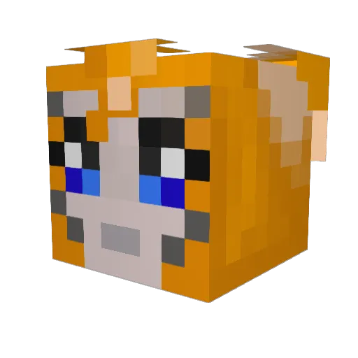 bryaaaan_ Minecraft avatar head, 3D render