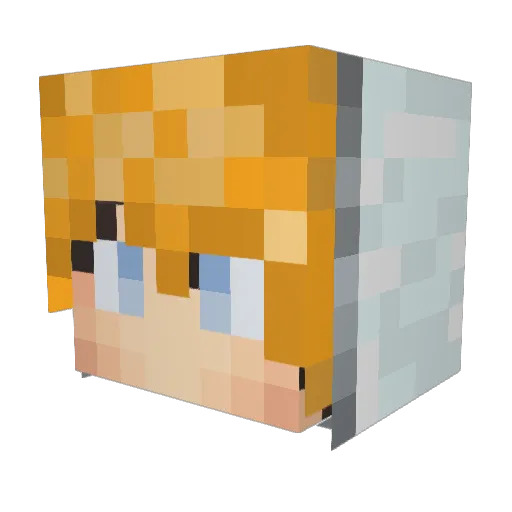 bryanc25 Minecraft avatar head, 3D render
