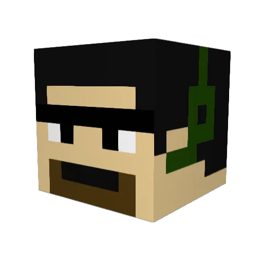 bryantyts Minecraft avatar head, 3D render