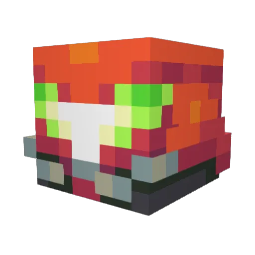 bryc Minecraft avatar head, 3D render