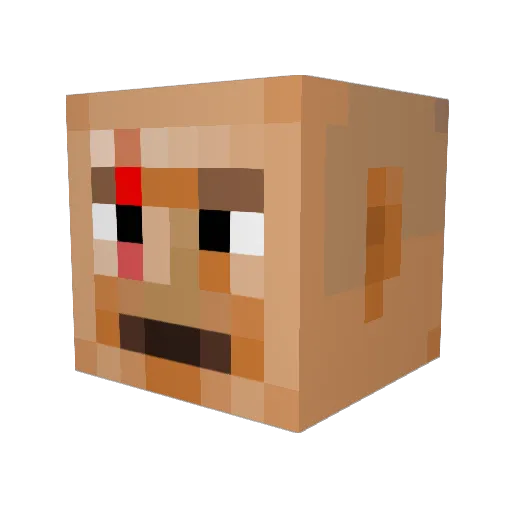 brycebeilman Minecraft avatar head, 3D render