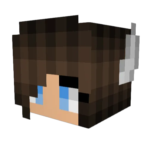 bryceblade Minecraft avatar head, 3D render