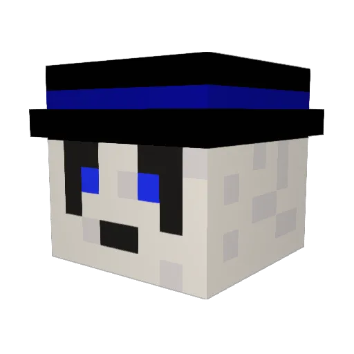brycedowgiallo Minecraft avatar head, 3D render