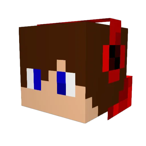 bryceminecrafter Minecraft avatar head, 3D render