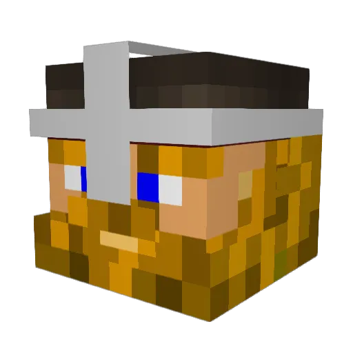 bryjnolf Minecraft avatar head, 3D render