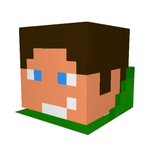 brykai1 Minecraft avatar head, 3D render