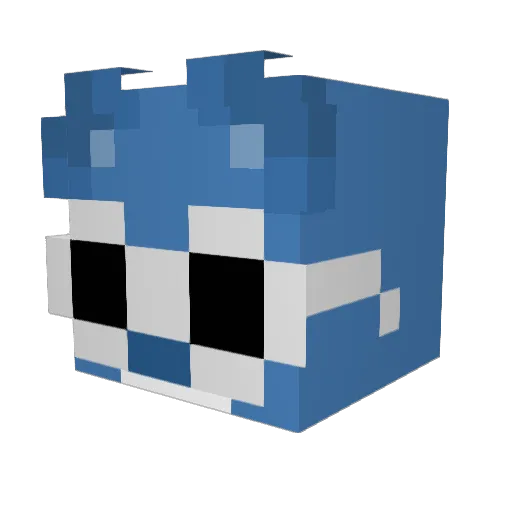 brylovesme Minecraft avatar head, 3D render