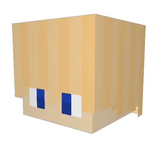 brymit Minecraft avatar head, 3D render