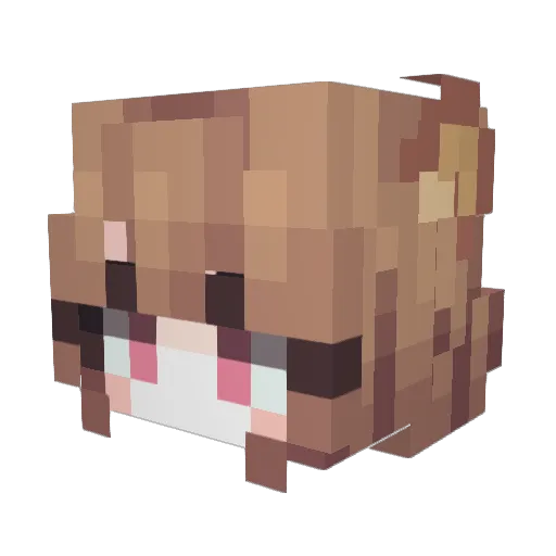 bryphtalia Minecraft avatar head, 3D render