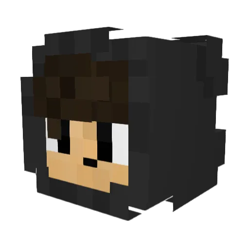 bryzrk Minecraft avatar head, 3D render