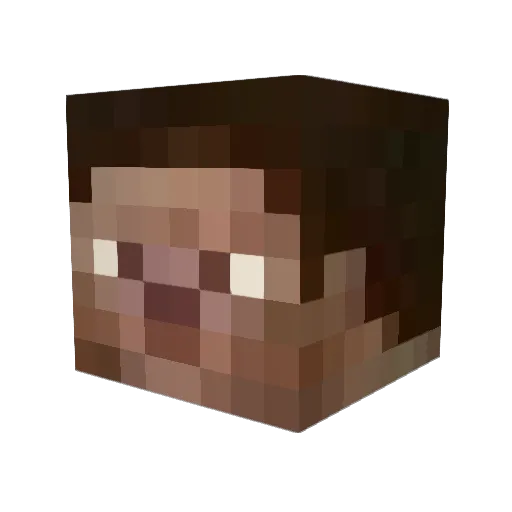 bschield1 Minecraft avatar head, 3D render