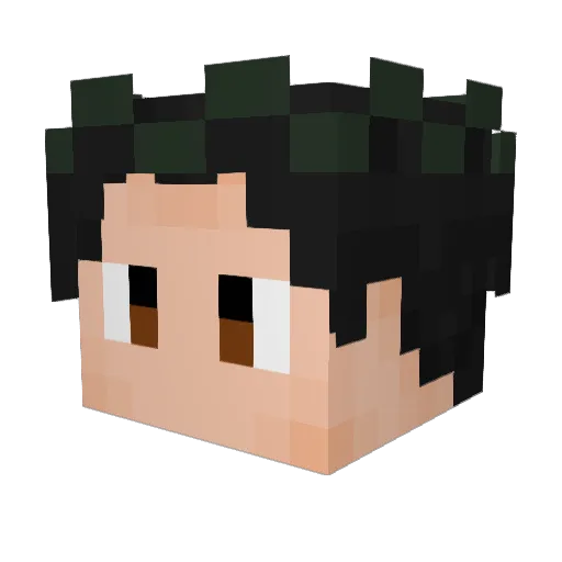 bseebs Minecraft avatar head, 3D render