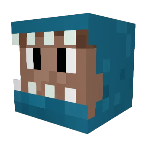 bskaaden Minecraft avatar head, 3D render