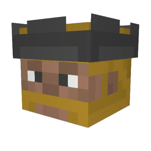 bskif Minecraft avatar head, 3D render