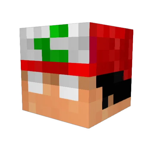 bsnexos Minecraft avatar head, 3D render