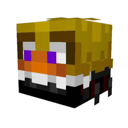 bstafy Minecraft avatar head, 3D render