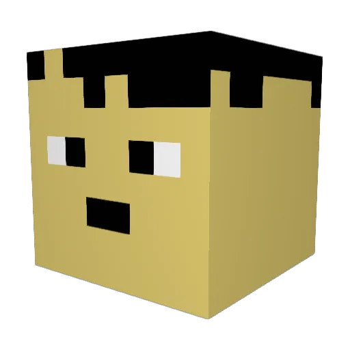 bstii15 Minecraft avatar head, 3D render