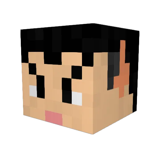 bsur Minecraft avatar head, 3D render