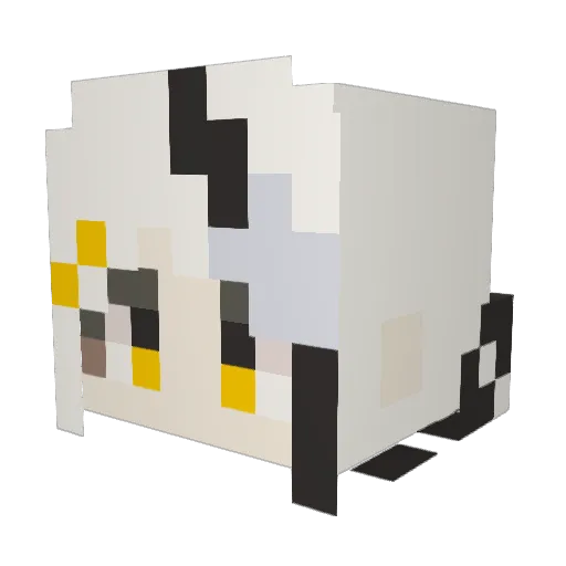 bt_1124 Minecraft avatar head, 3D render