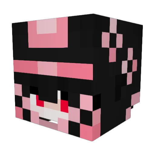 btalented Minecraft avatar head, 3D render