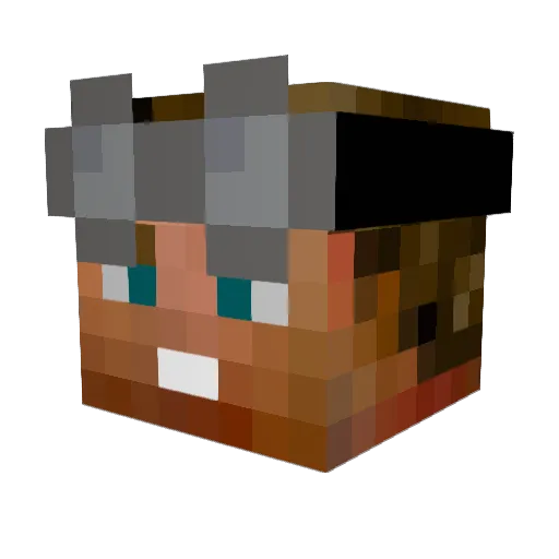 btbluestar Minecraft avatar head, 3D render