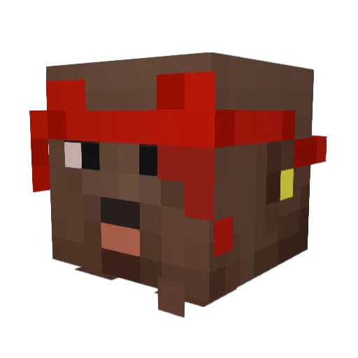 btc_bil Minecraft avatar head, 3D render