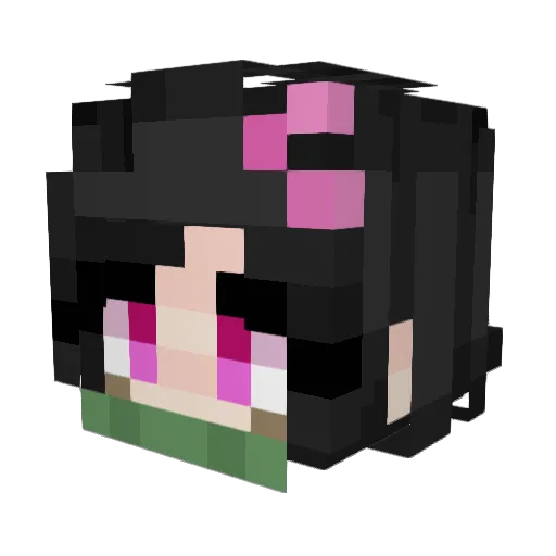 btlbiz Minecraft avatar head, 3D render
