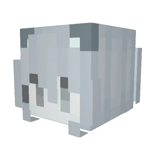 btlykitty Minecraft avatar head, 3D render