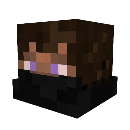 btorres Minecraft avatar head, 3D render