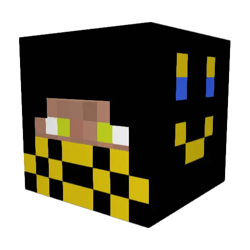 btpzick_079 Minecraft avatar head, 3D render