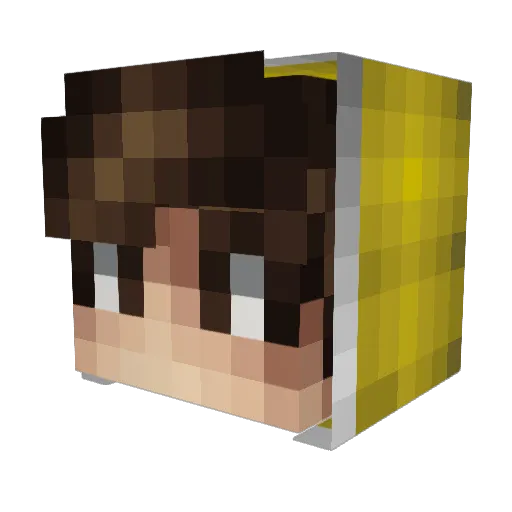 btrendy Minecraft avatar head, 3D render