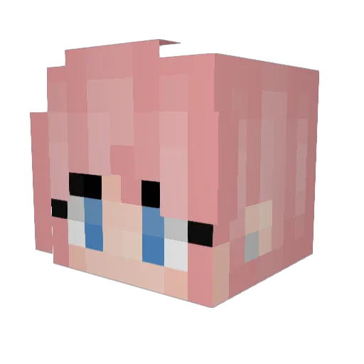 bts_ot7 Minecraft avatar head, 3D render