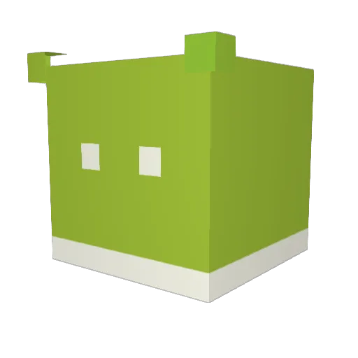 btsk1234 Minecraft avatar head, 3D render
