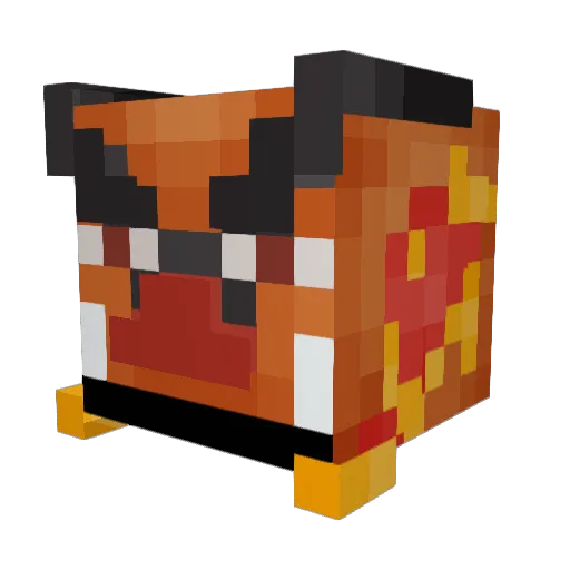 btt764 Minecraft avatar head, 3D render