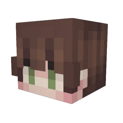 bttocsc Minecraft avatar head, 3D render