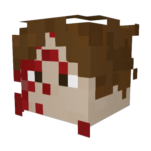 btumenn Minecraft avatar head, 3D render