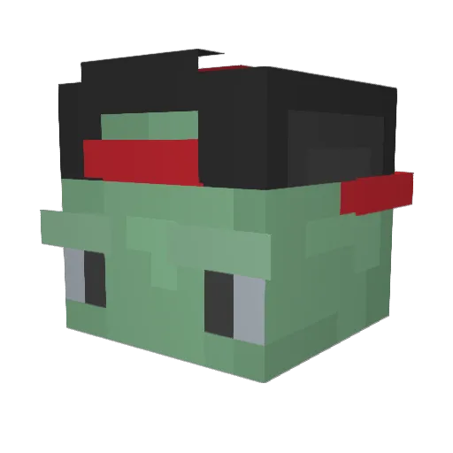 bturtle13 Minecraft avatar head, 3D render