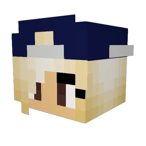 btw_hornet Minecraft avatar head, 3D render