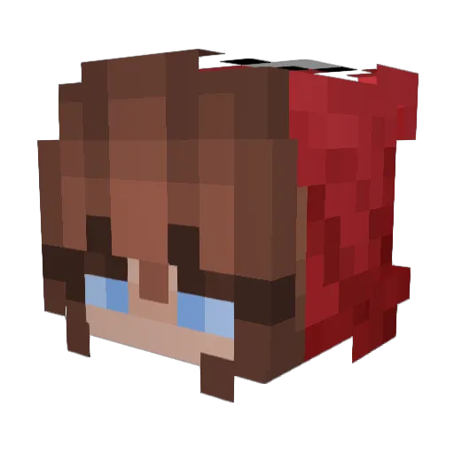 btwsofi Minecraft avatar head, 3D render