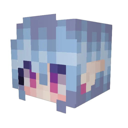 bu1yan Minecraft avatar head, 3D render