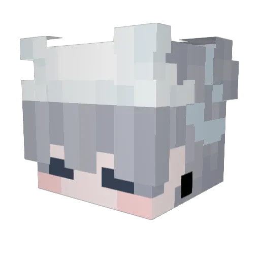 bu_ding429 Minecraft avatar head, 3D render
