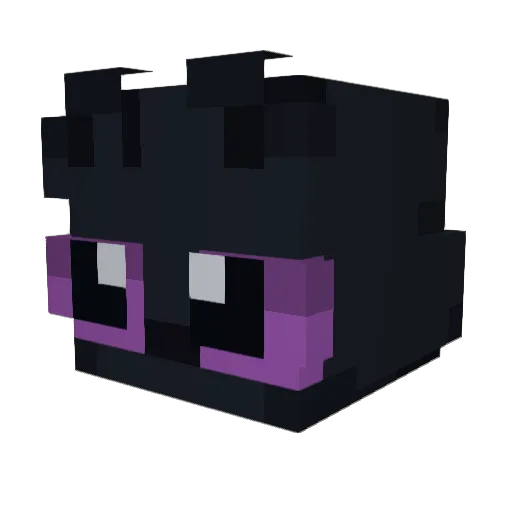 bub Minecraft avatar head, 3D render