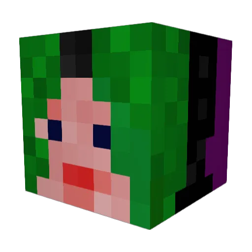bub_harald Minecraft avatar head, 3D render