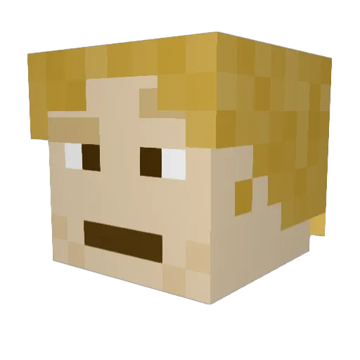 buba1708 Minecraft avatar head, 3D render