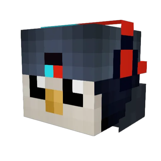 bubatzbube2 Minecraft avatar head, 3D render